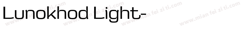 Lunokhod Light字体转换